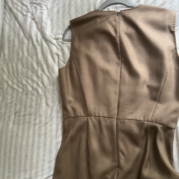Max Mara Ural Camel Wool Silk Blend MIDI Dress sz 14 NWT - Picture 8 of 10
